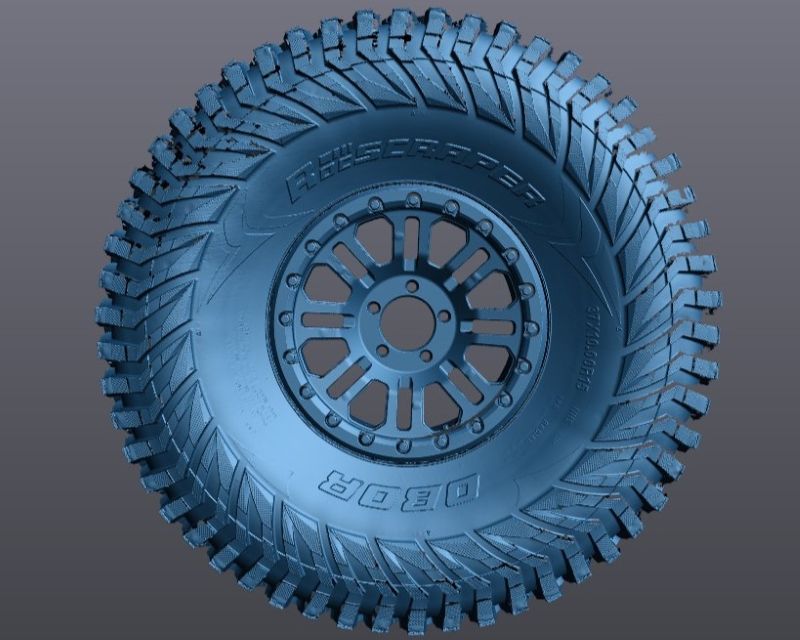 3D Scan: 37X10.00R15 Rocscraper Tire