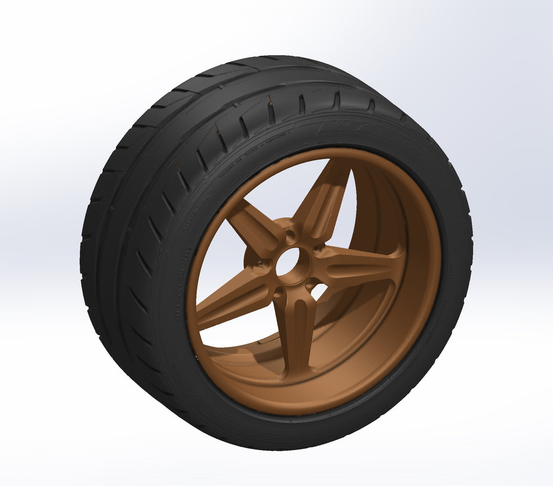 3D Scan: 315/35 ZR20 110W Nitto NT05 Tire on Wheel