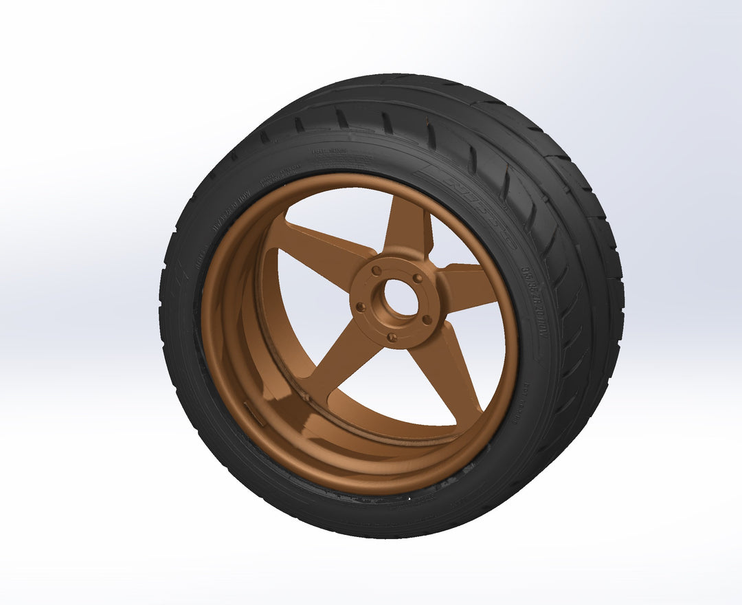 3D Scan: 315/35 ZR20 110W Nitto NT05 Tire on Wheel