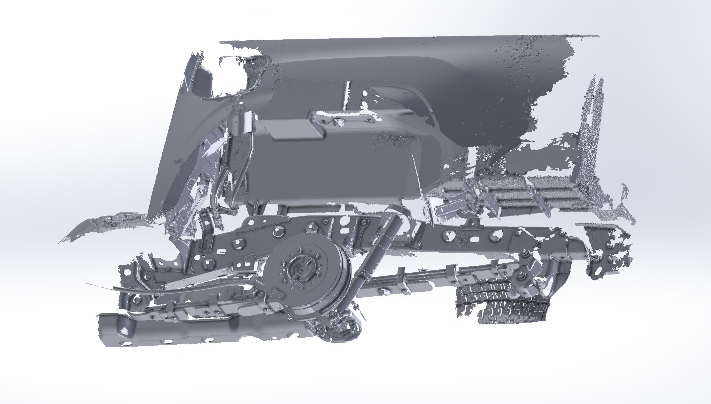 3D Scan: 2016-2023 Toyota Tacoma Rear Wheel Well And Suspension (TRD O ...