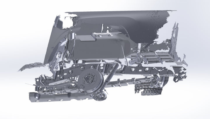 3D Scan: 2016-2023 Toyota Tacoma Rear Wheel Well and Suspension (TRD Off-Road)