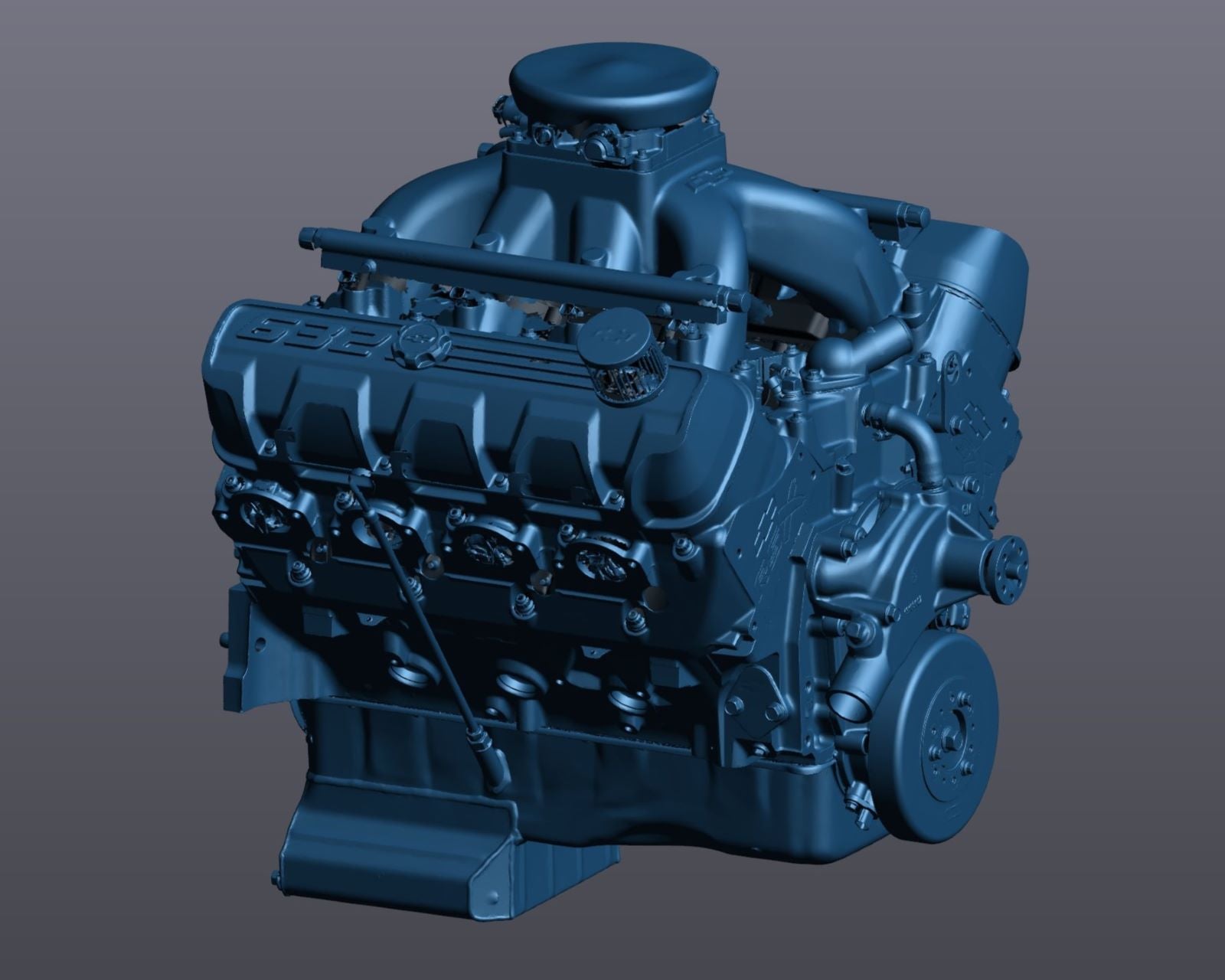 3D Scan: Chevrolet 632 CI Big Block Crate Engine – Revv Engineering
