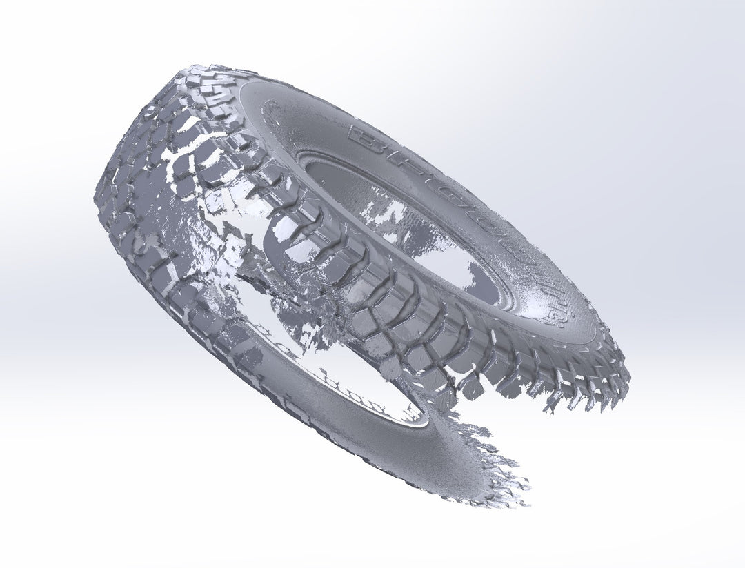 3D Scan: BFG KR3 40" Tire