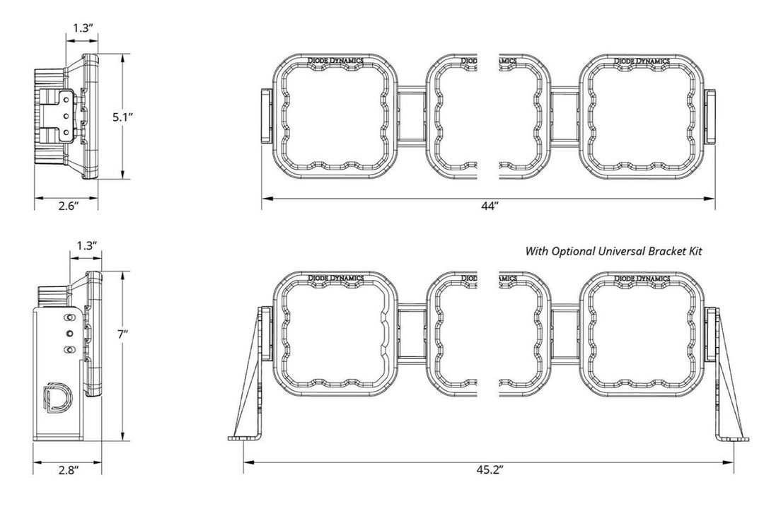 SS5 CrossLink Multi-Pod LED Light Bars (SPORT)