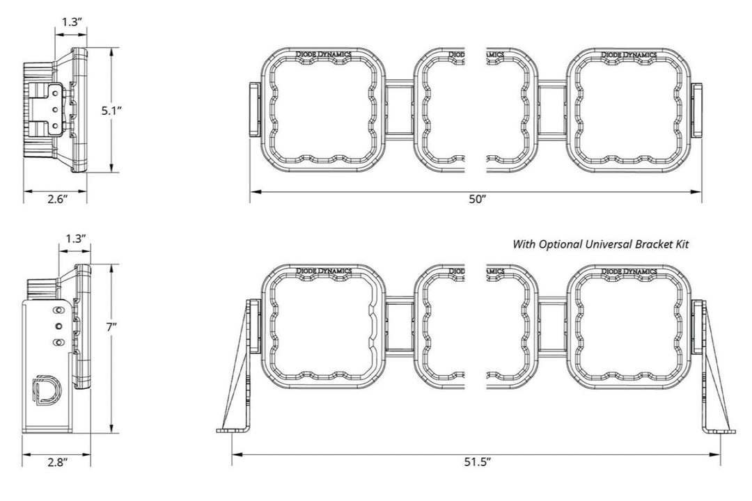 SS5 CrossLink Multi-Pod LED Light Bars (SPORT)