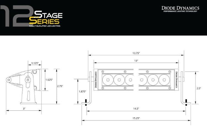Stage Series 6-12" SAE/DOT LED Light Bar
