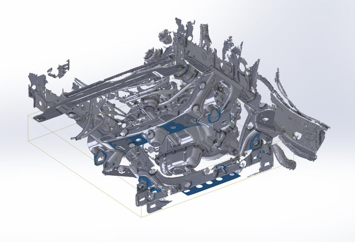 3D Scan: 2016-2023 Toyota Tacoma Front Cross Member Area