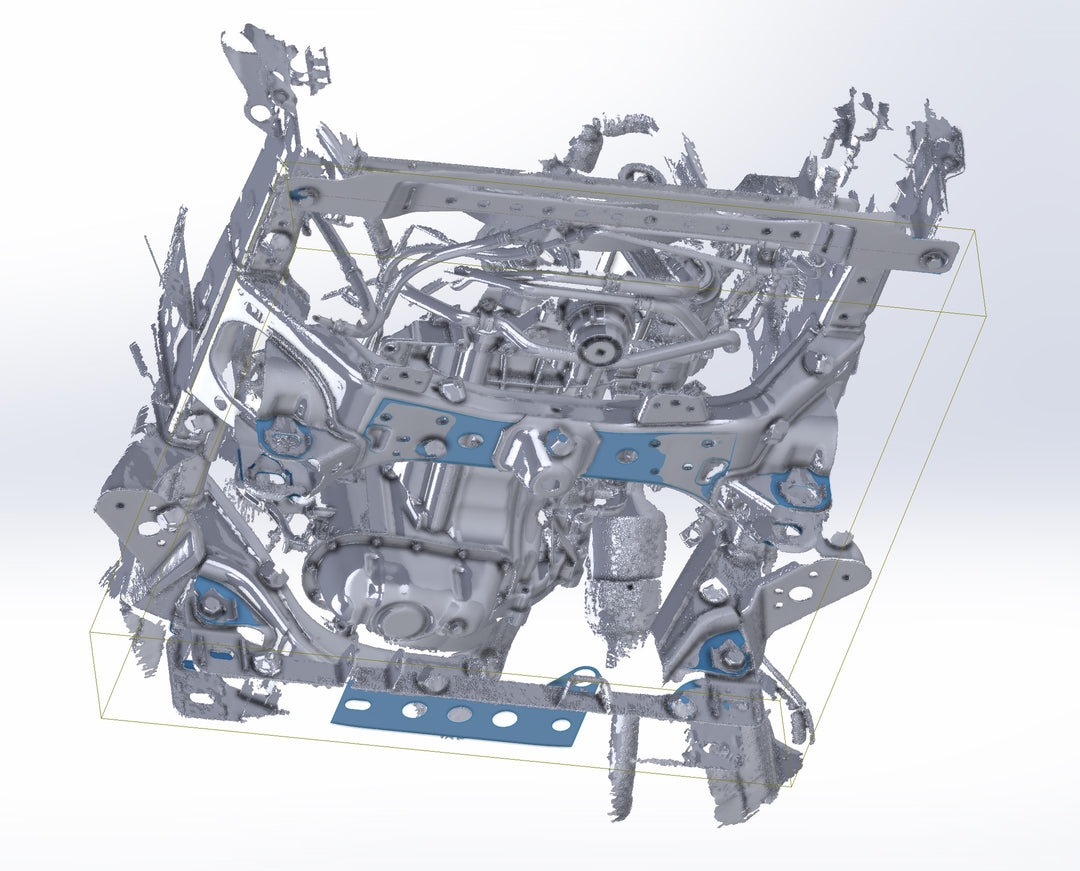 3D Scan: 2016-2023 Toyota Tacoma Front Cross Member Area