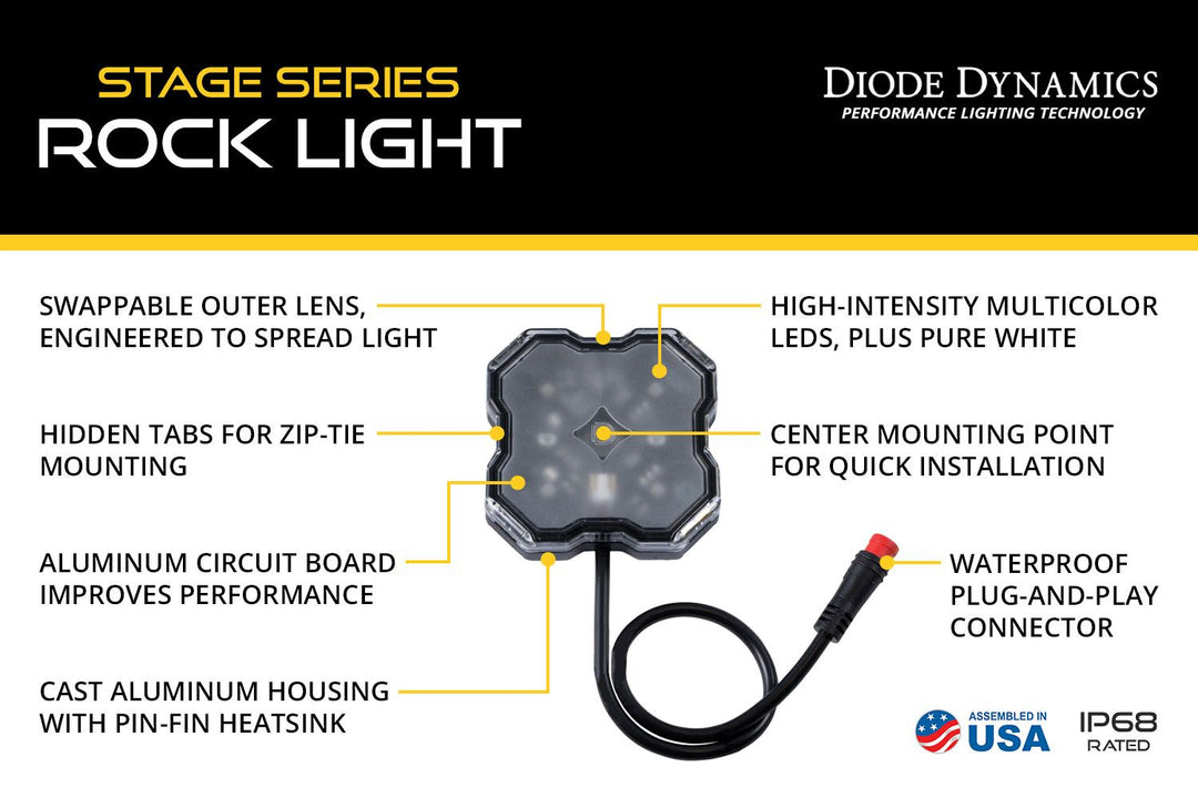 Stage Series RGBW LED Rock Light