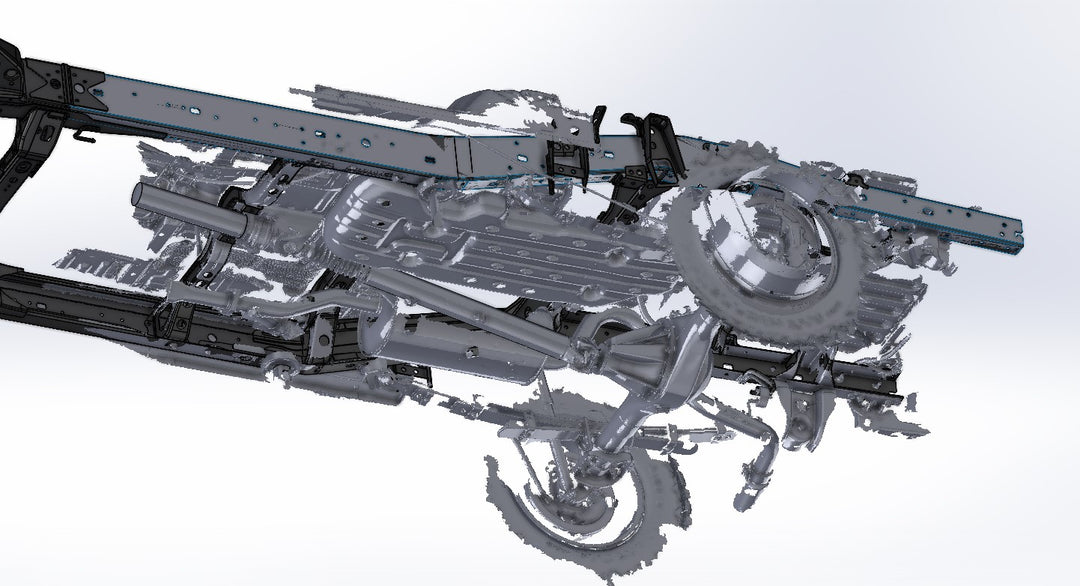 3D Scan: 2016-2023 Toyota Tacoma Rear Suspension and Underside (TRD Off-Road)