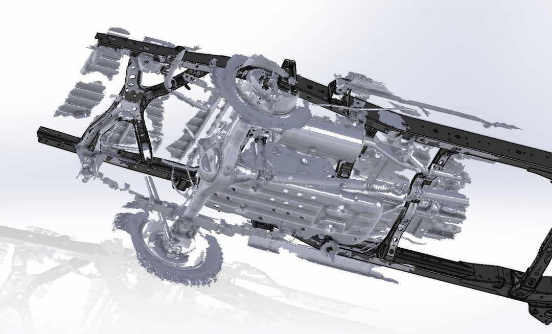 3D Scan: 2016-2023 Toyota Tacoma Rear Suspension and Underside (TRD Off-Road)